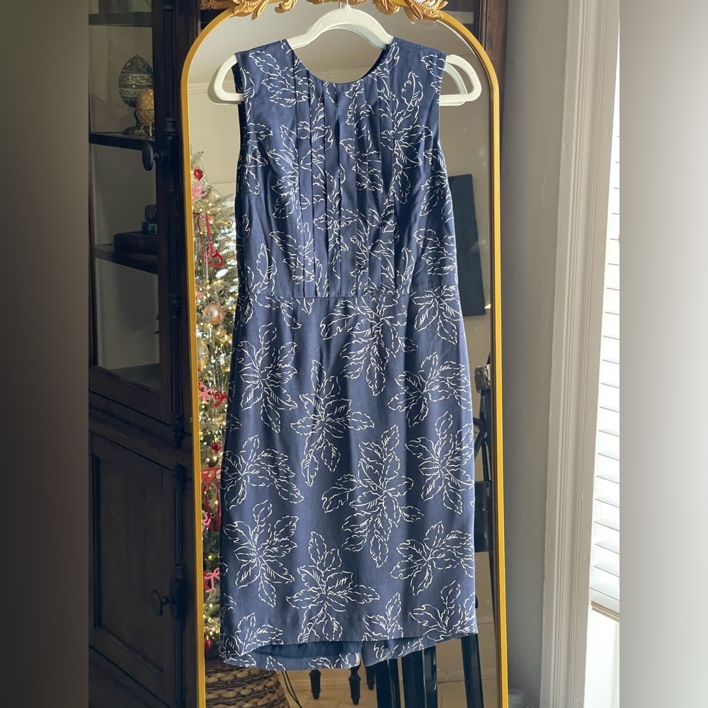 Pendleton Vintage Navy and White Floral Shift Dress